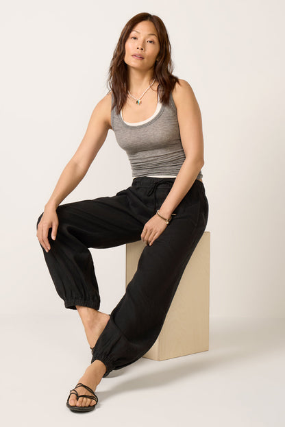 Melody Micro Linen Balloon Pant