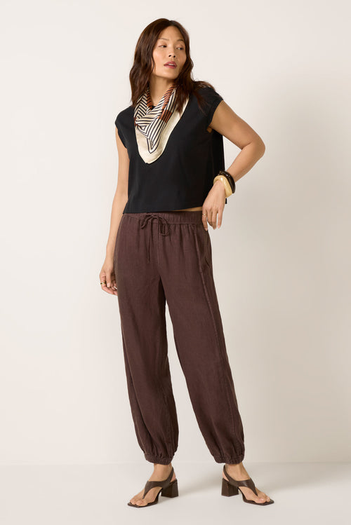 Melody Micro Linen Balloon Pant