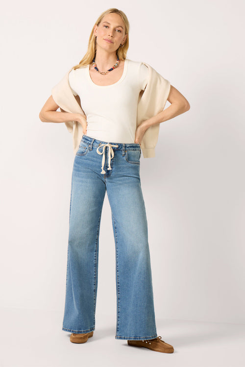 Maya Drawstring Wide Leg Pant