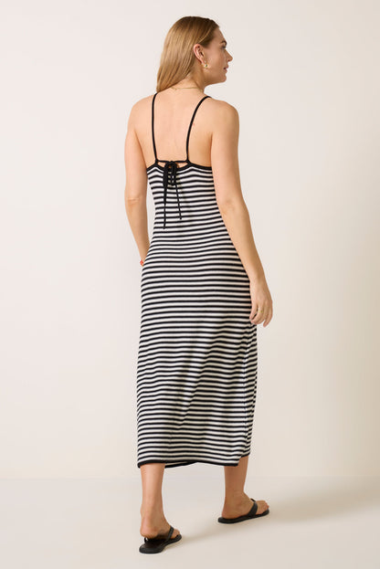 Majestic Stripe Midi Dress