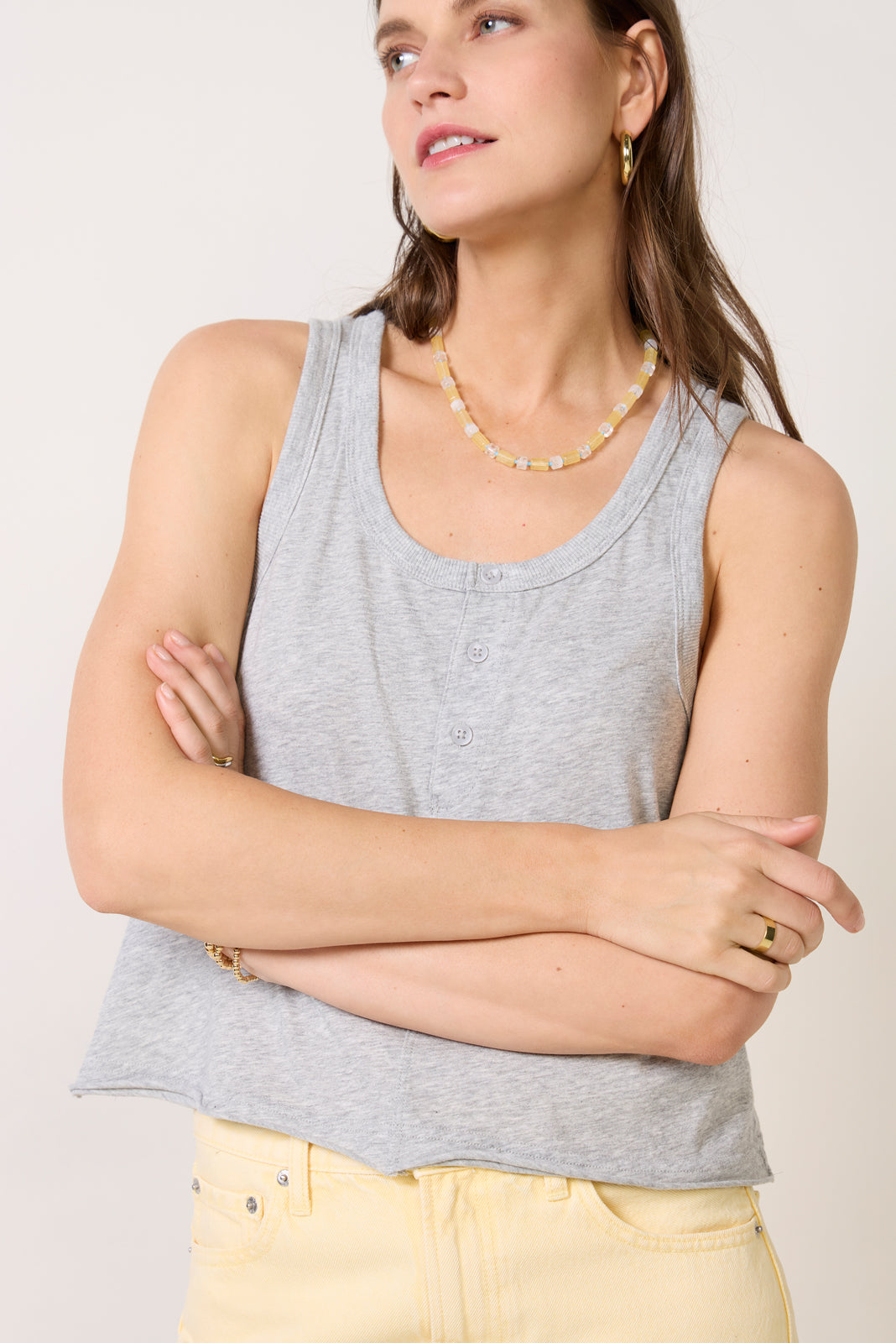 Jersey Henley Tank