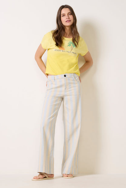Maker Wide Leg Stripe Pant