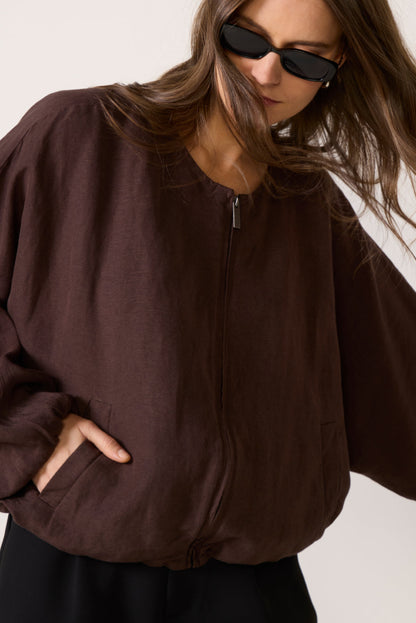 Linen Bubble Jacket