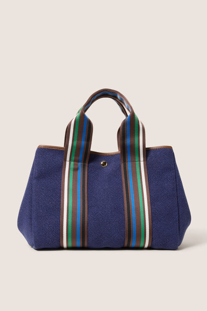 Lizzie Varsity Canvas Tote