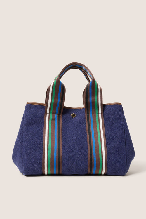 Lizzie Varsity Canvas Tote