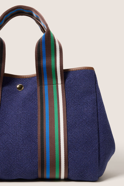Lizzie Varsity Canvas Tote