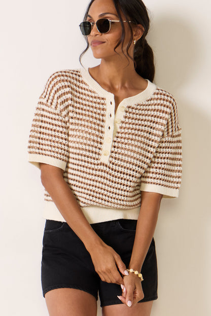 Kylo Striped Polo Sweater