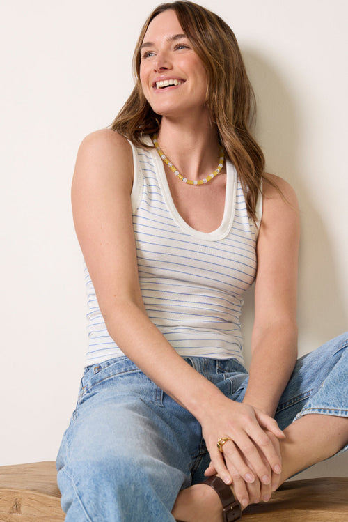 Kendra Brushed Striped Tank