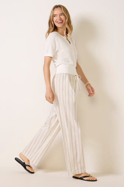 Livy Short Sleeve Pointelle Cardigan