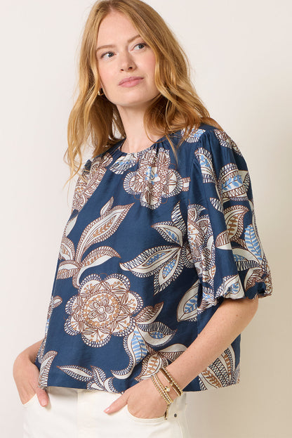 Lucille Bubble Sleeve Blouse