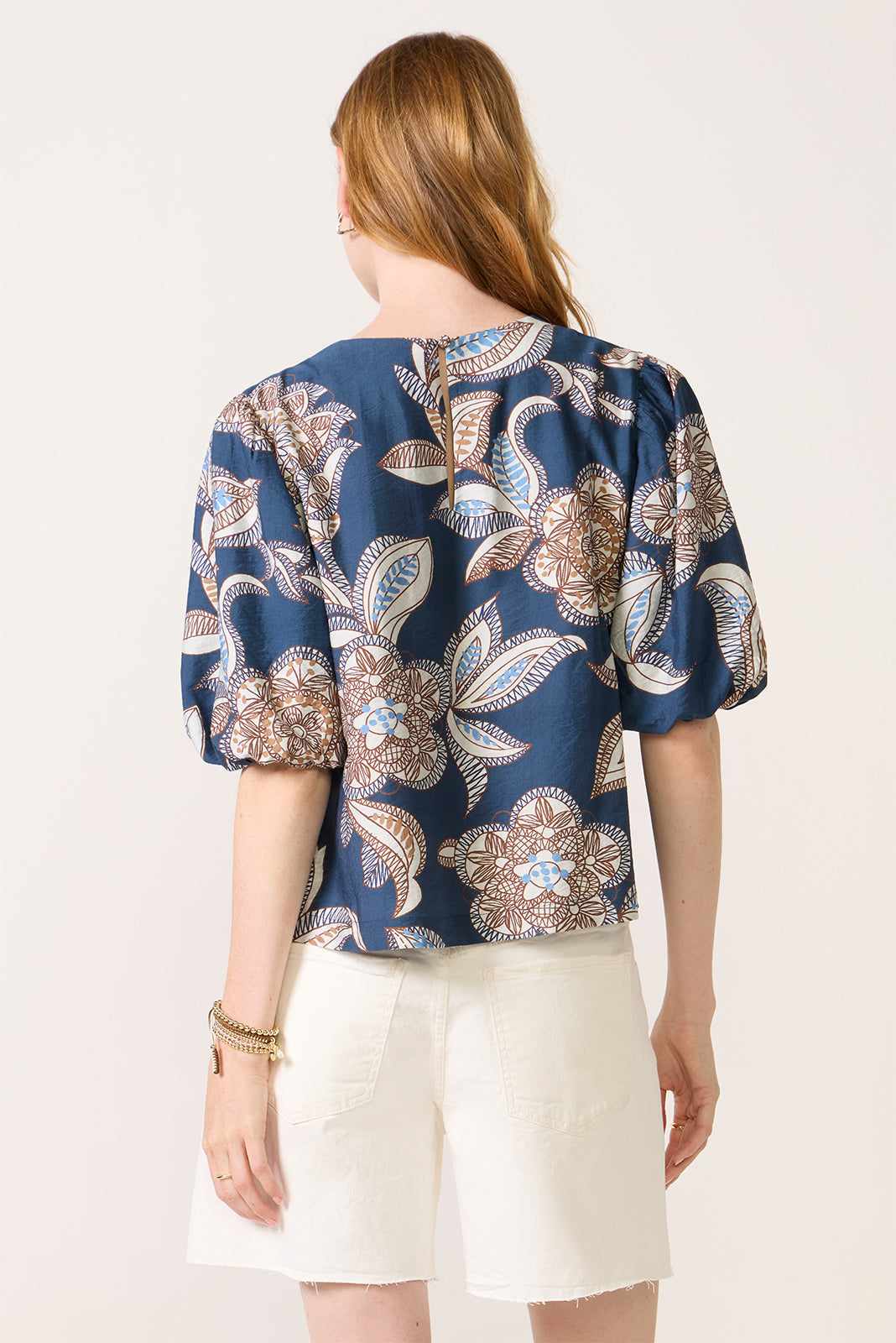 Lucille Bubble Sleeve Blouse