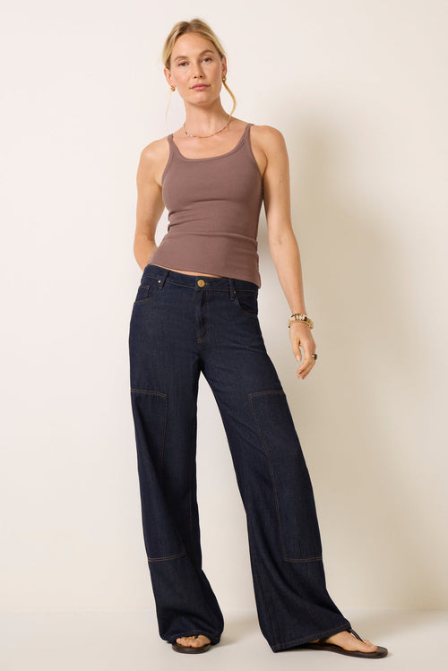 Maya Slouchy Carpenter Wide Leg Jean