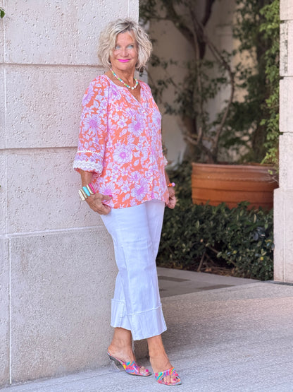 MANDARIN MULT FASHION TOP