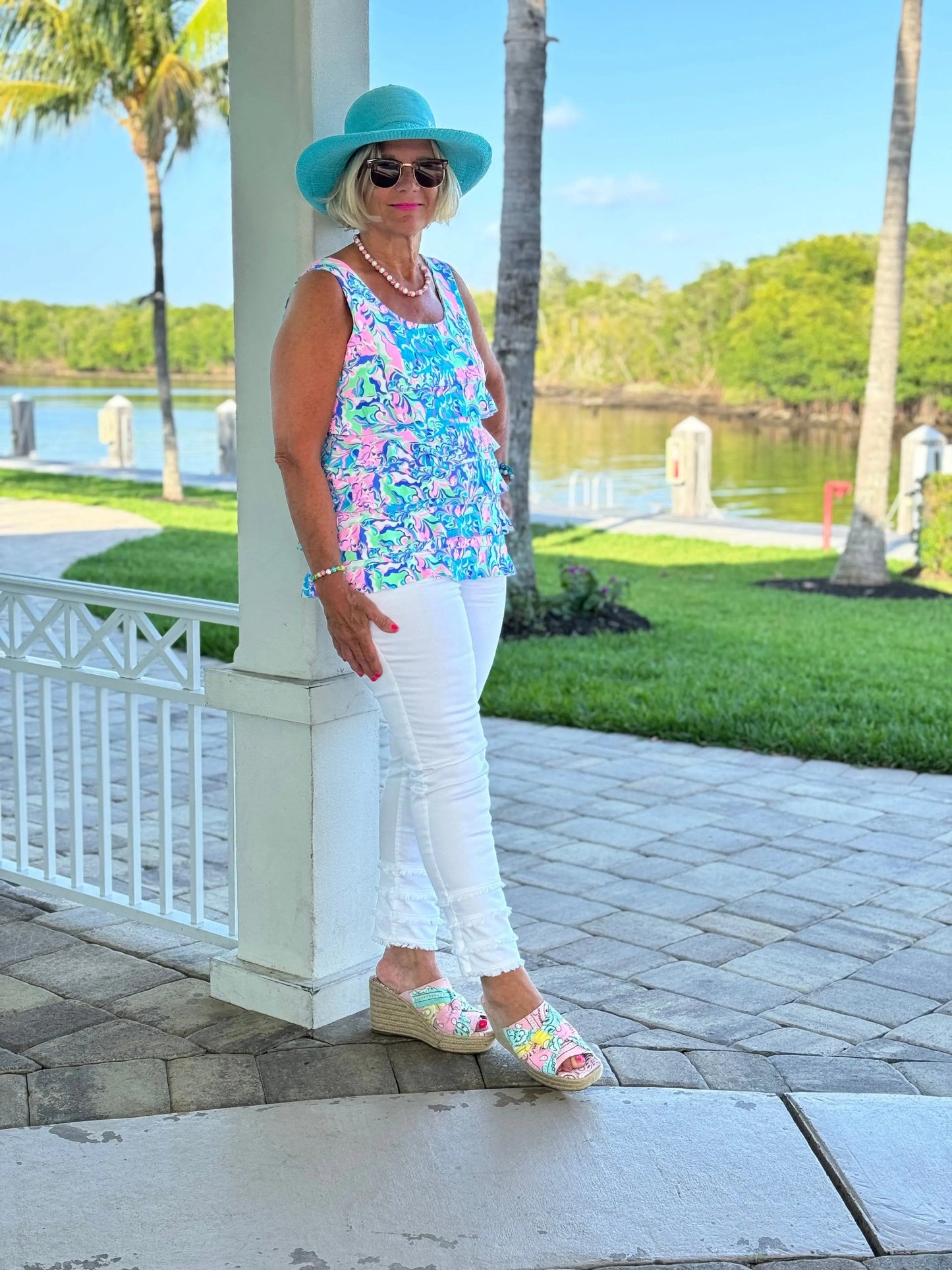 SPLASH OF PINK  CHA CHA TANK