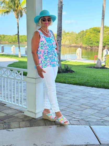 SPLASH OF PINK  CHA CHA TANK