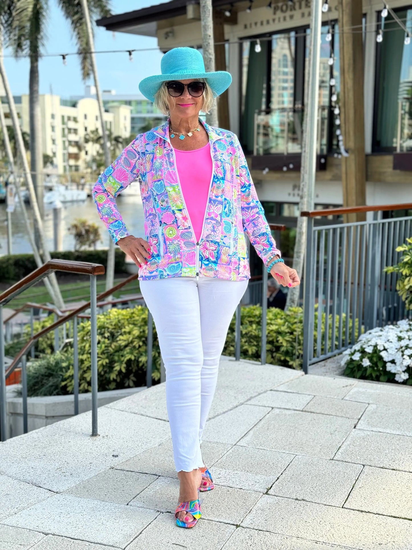 SANDY BEACH COLOR FULL ZIPPER