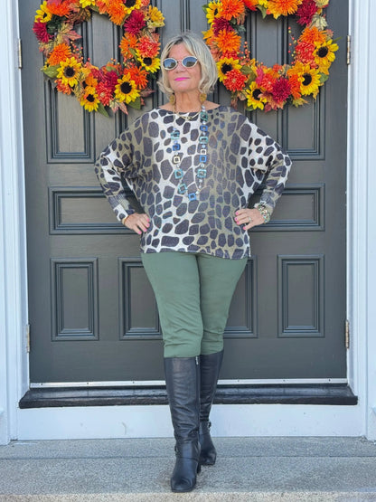 OLIVE POCKET LEGGINGS