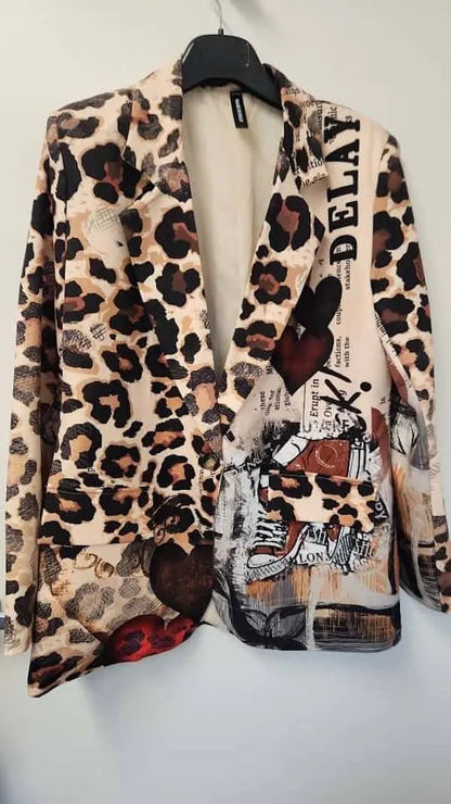 One Size Urban Wild – Leopard Print Blazer