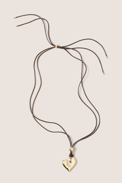 Mariah Heart Cord Necklace