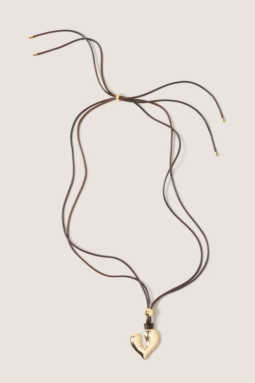 Mariah Heart Cord Necklace