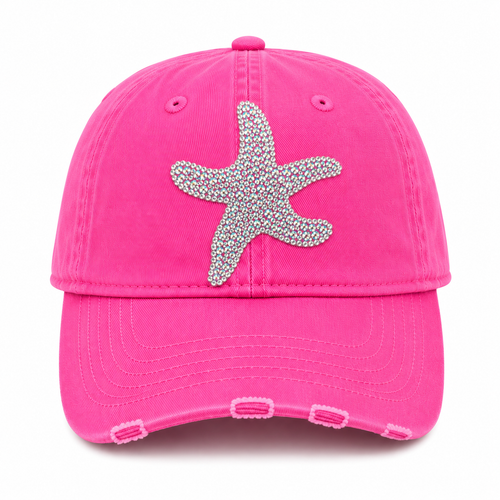 PINK BLING STARFISH HAT
