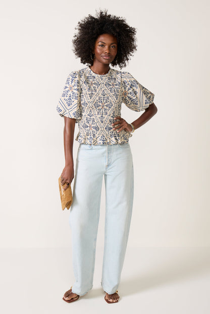 Mina Smocked Blouse