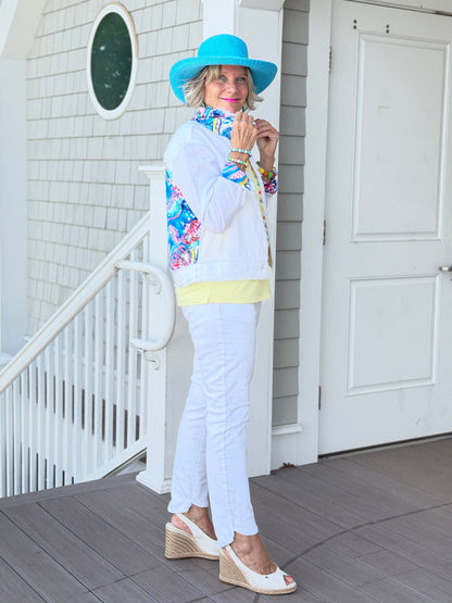 SEASIDE JEWELS LINEN JACKET