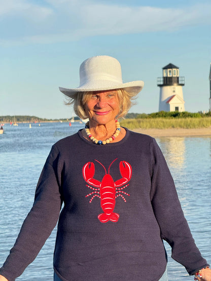 NAVY LOBSTER SWEATER