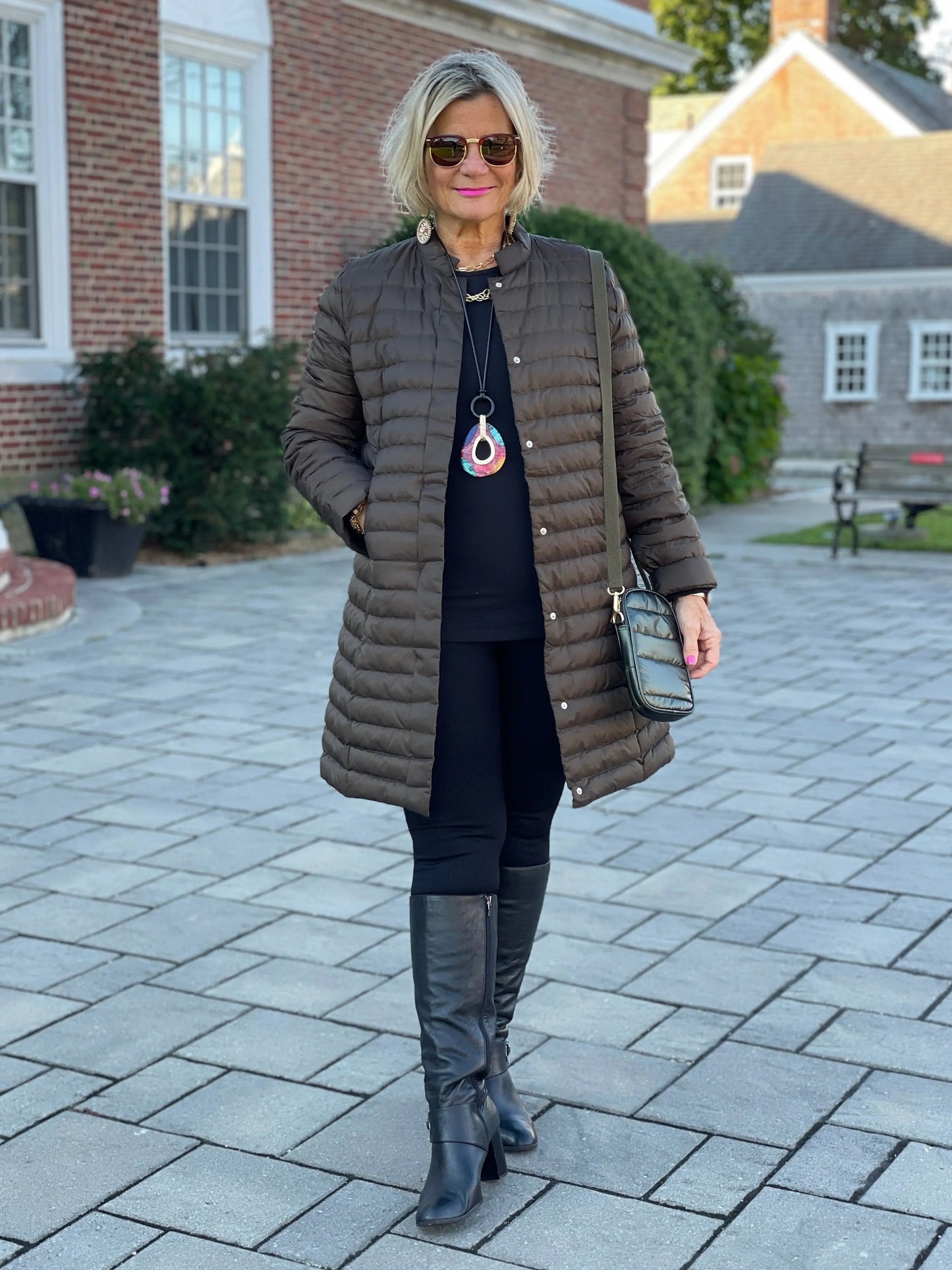 OLIVE LONG PUFFER JACKET