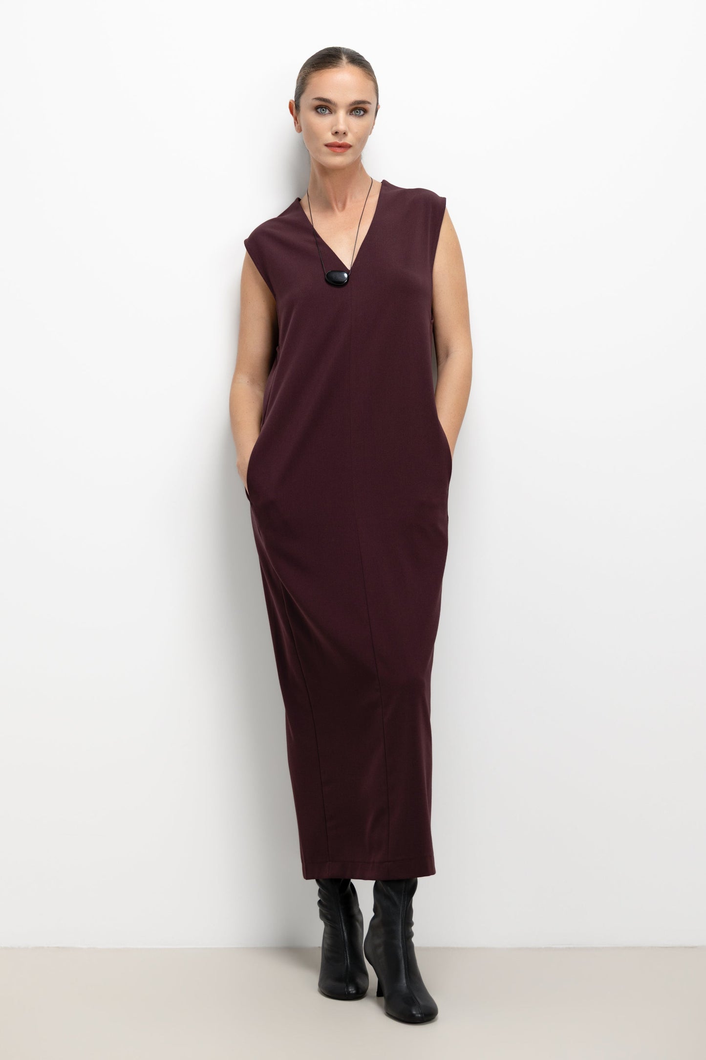 Neve Dress | Burgundy
