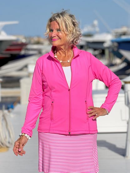 MARINA PINK STRIPE SKORT