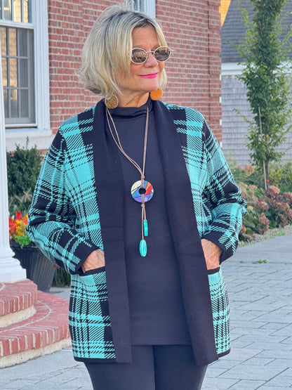 SOUTHERN NIGHTS TEIL POCKET SWEATER