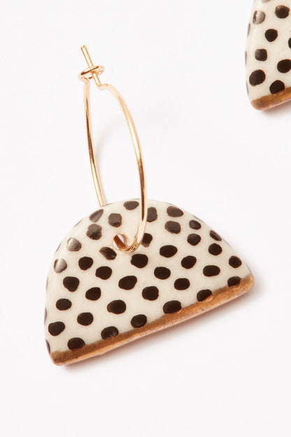 Linnea Gold Dipped Hoop Earring