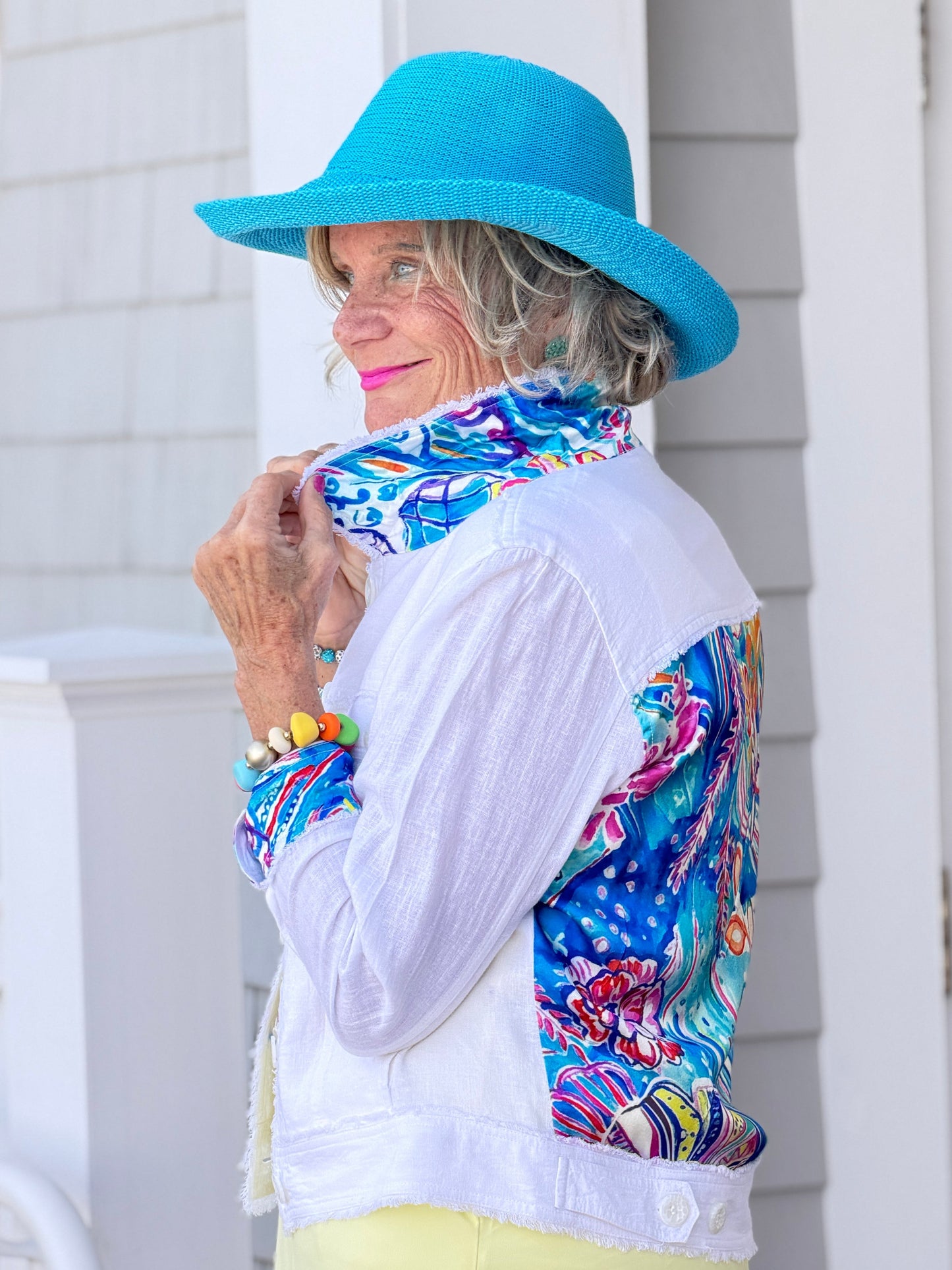 SEASIDE JEWELS LINEN JACKET