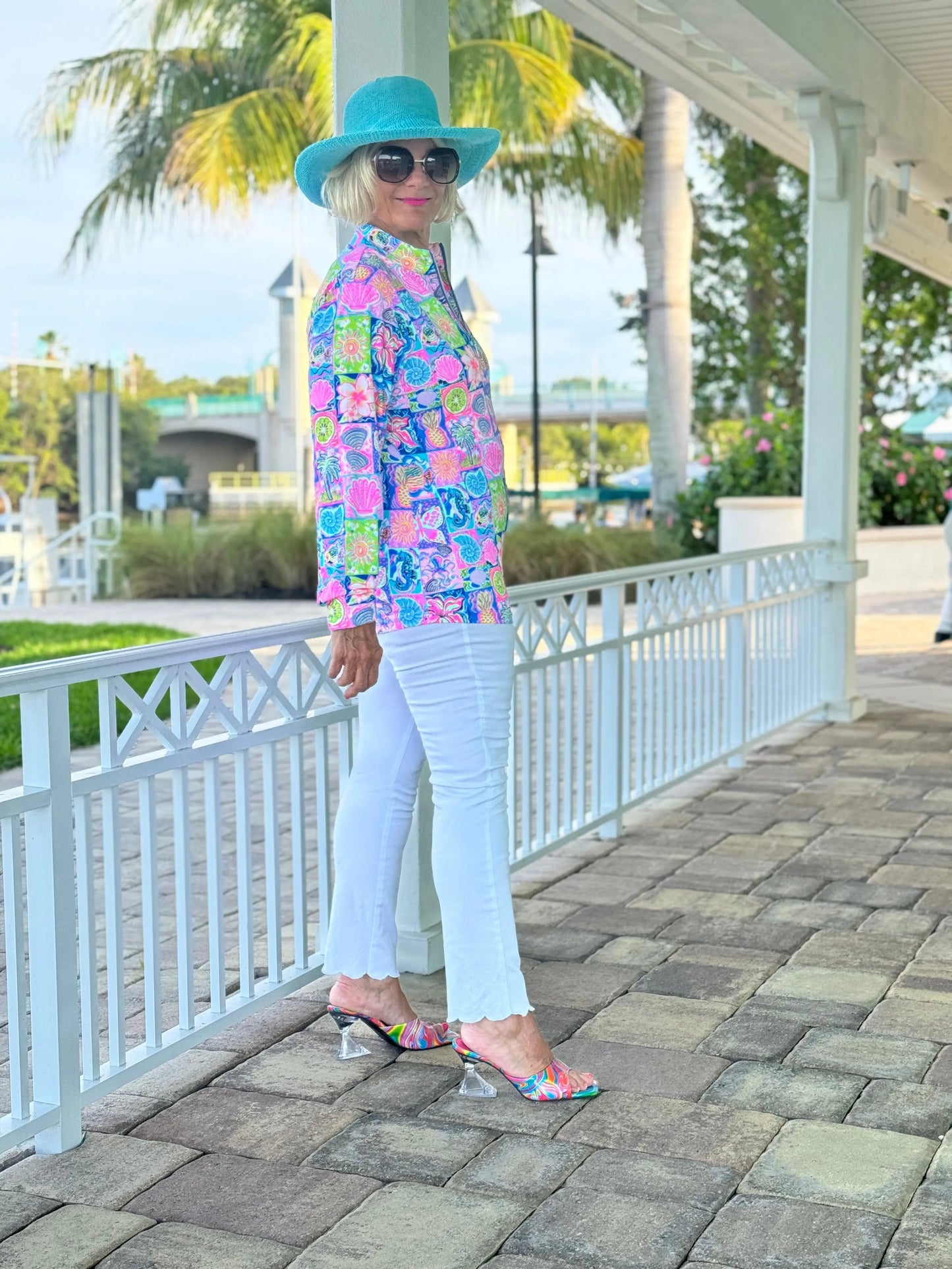 SANDY BEACH COLOR HALF ZIPPER