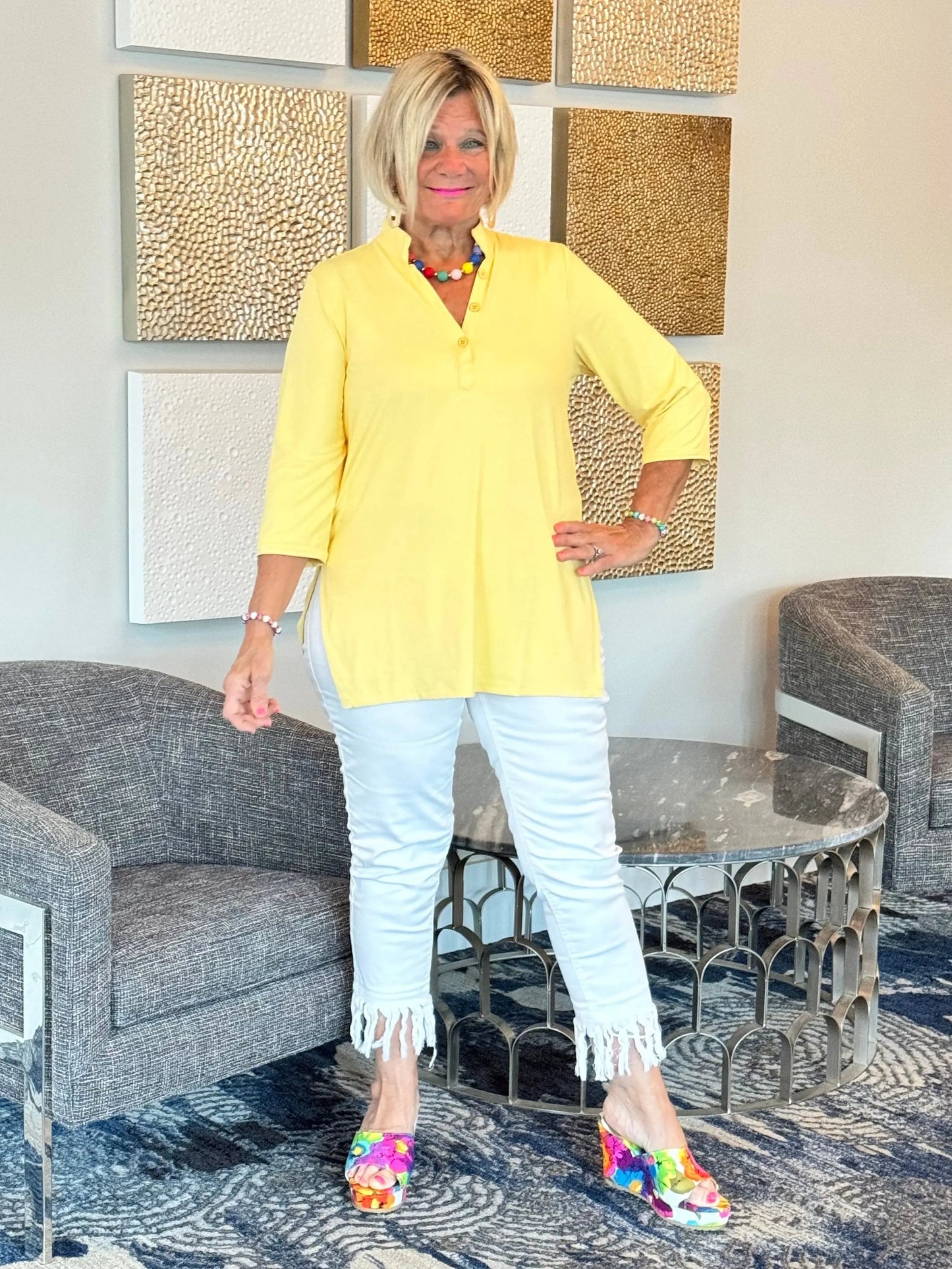 LULU-B YELLOW TUNIC