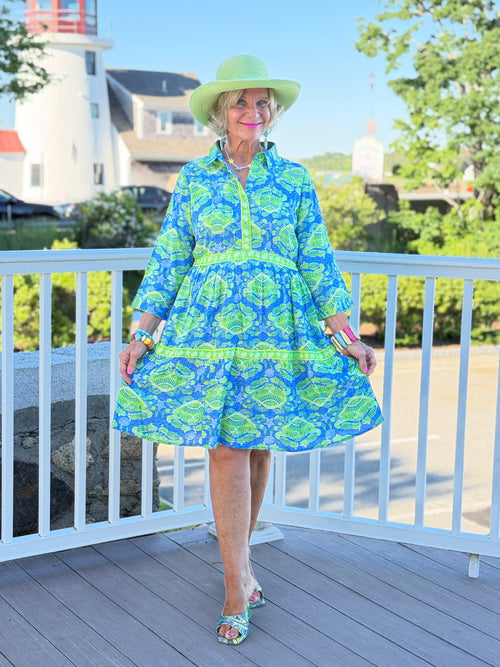 SEA GLASS TREASURE COLLLAR DRESS