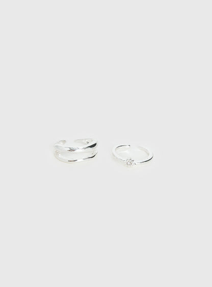 Seris Toe Ring Pack Silver