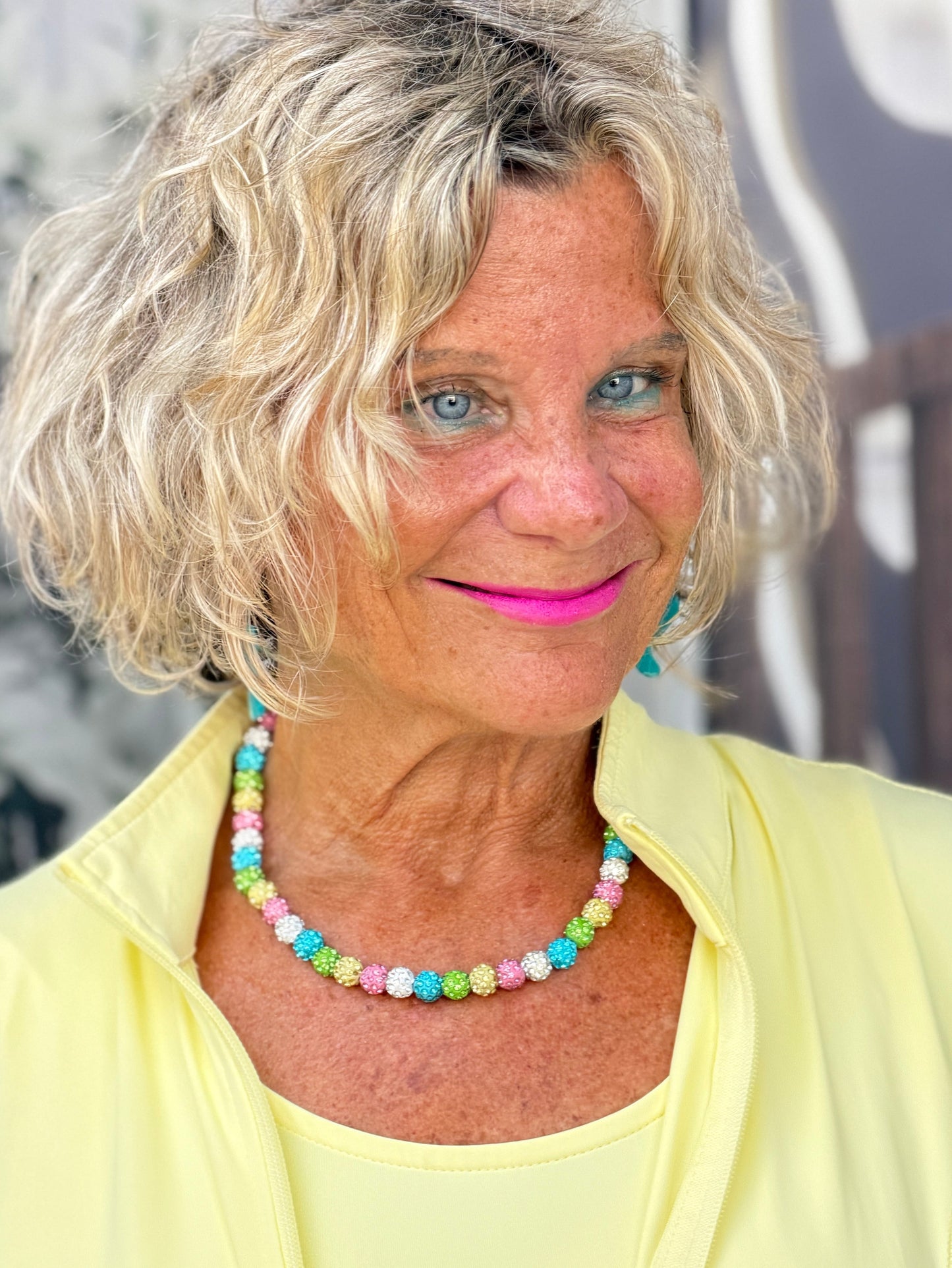 Pink Beach Bling Necklace