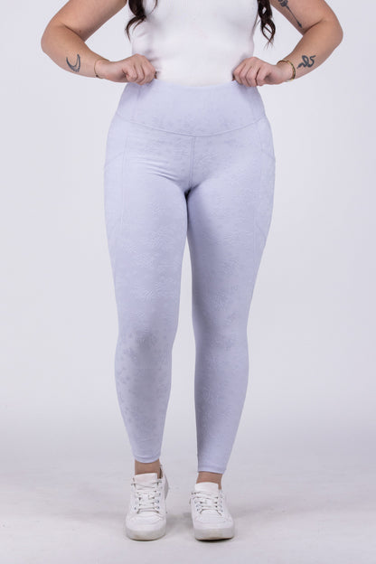 Florette Women's Textured Floral Leggings