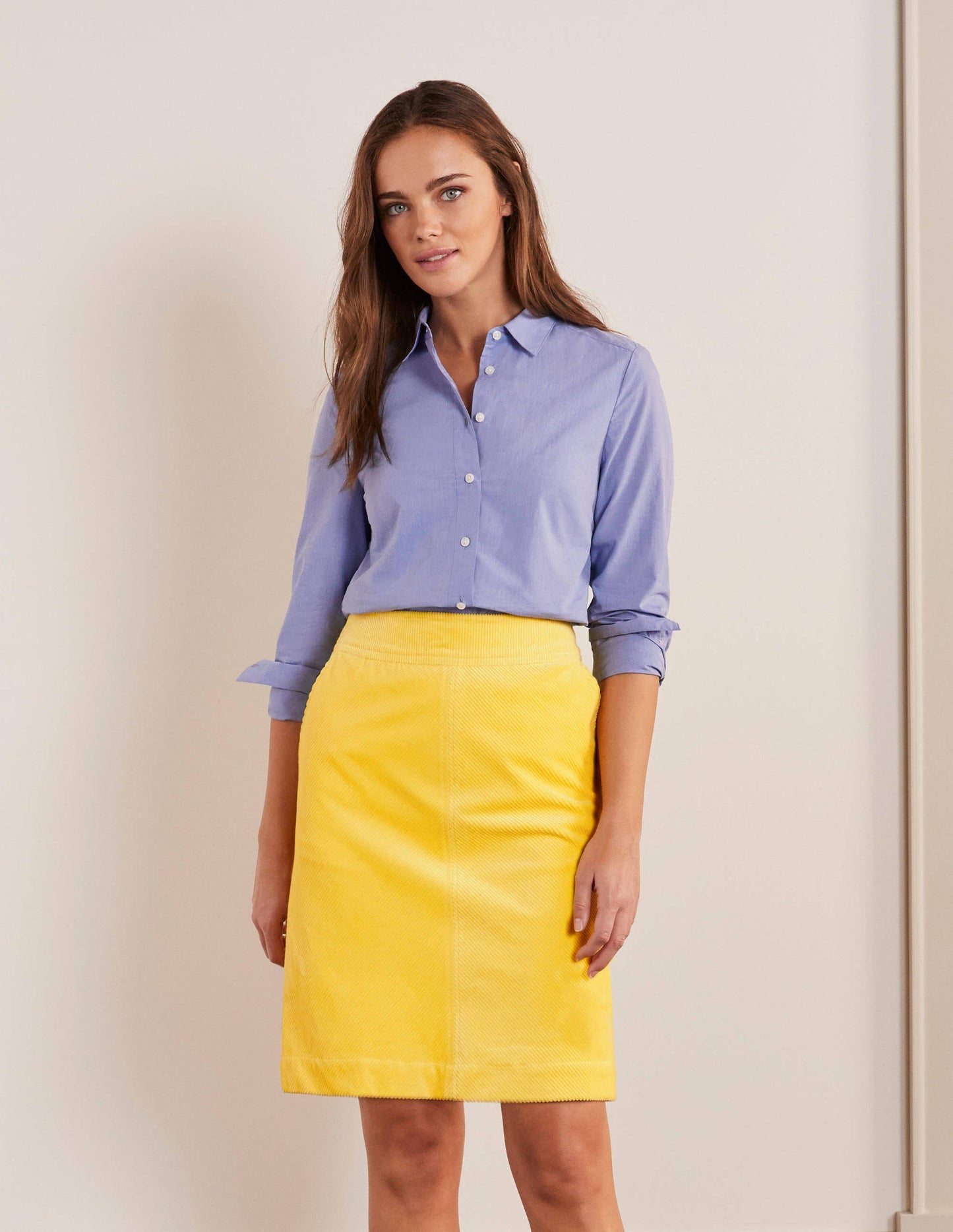 Beresford Mini Skirt-Maize Yellow