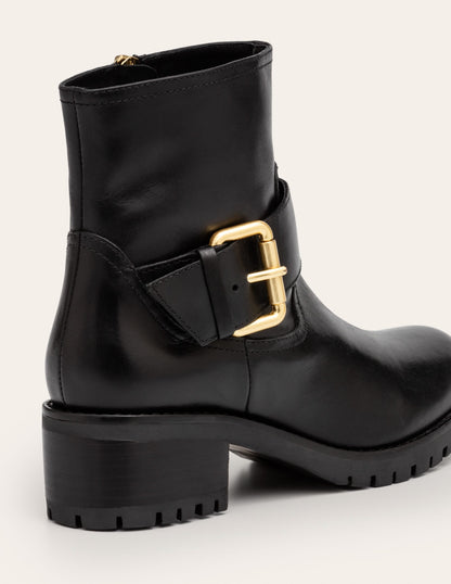 Bristol Biker Boots-Black