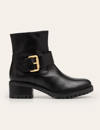 Bristol Biker Boots-Black