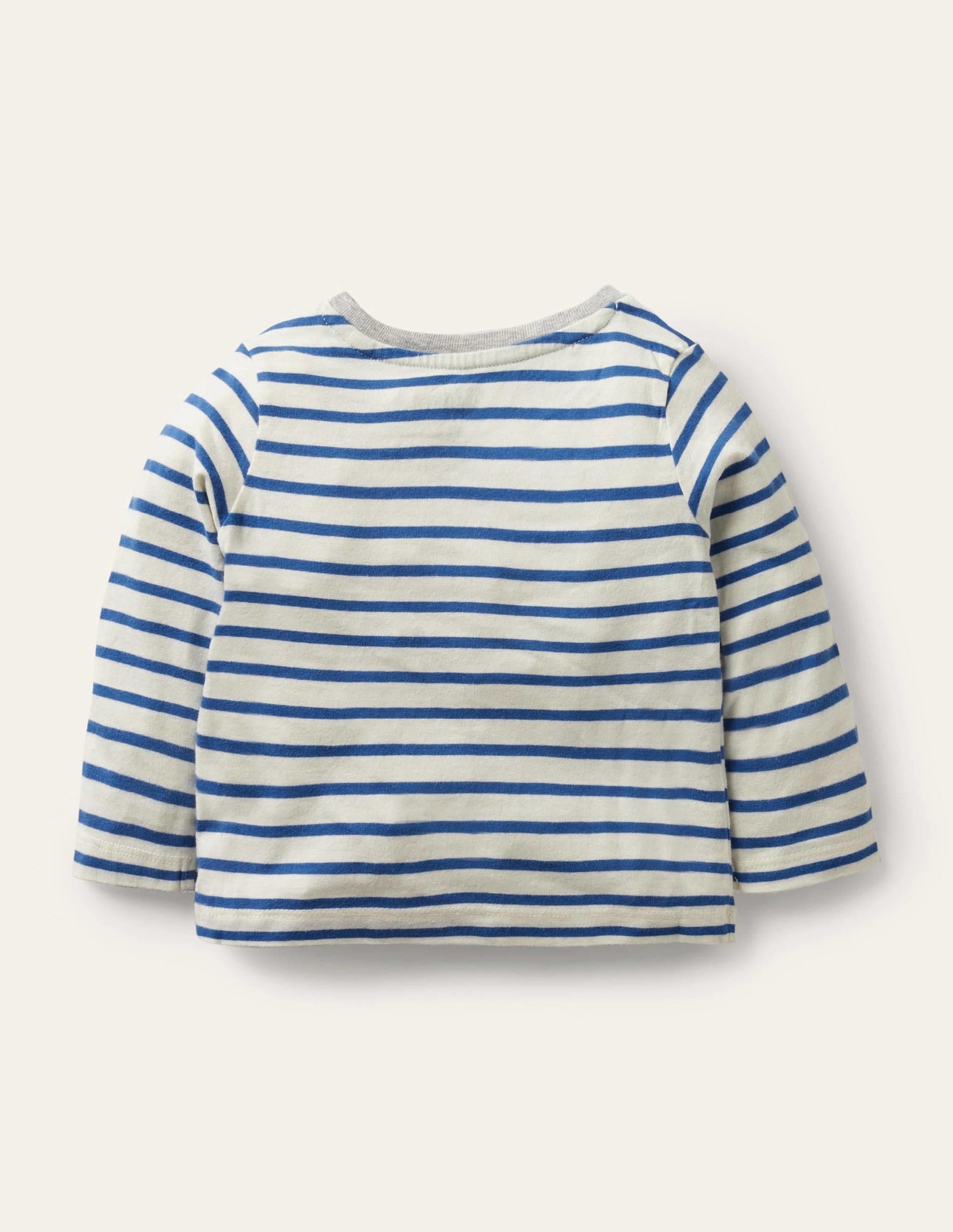 Big Appliqué T-shirt-White/Duke Blue Digger