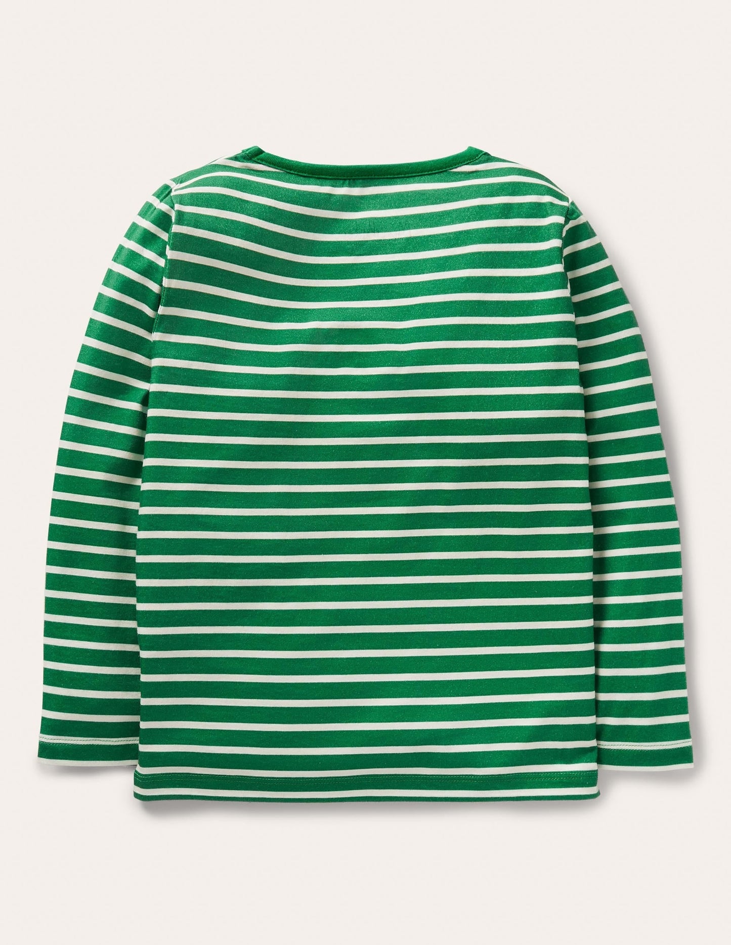 Big Appliqué T-shirt-Highland Green/ Ivory Hedgehog