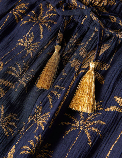 Bembridge Pants-French Navy, Rainforest