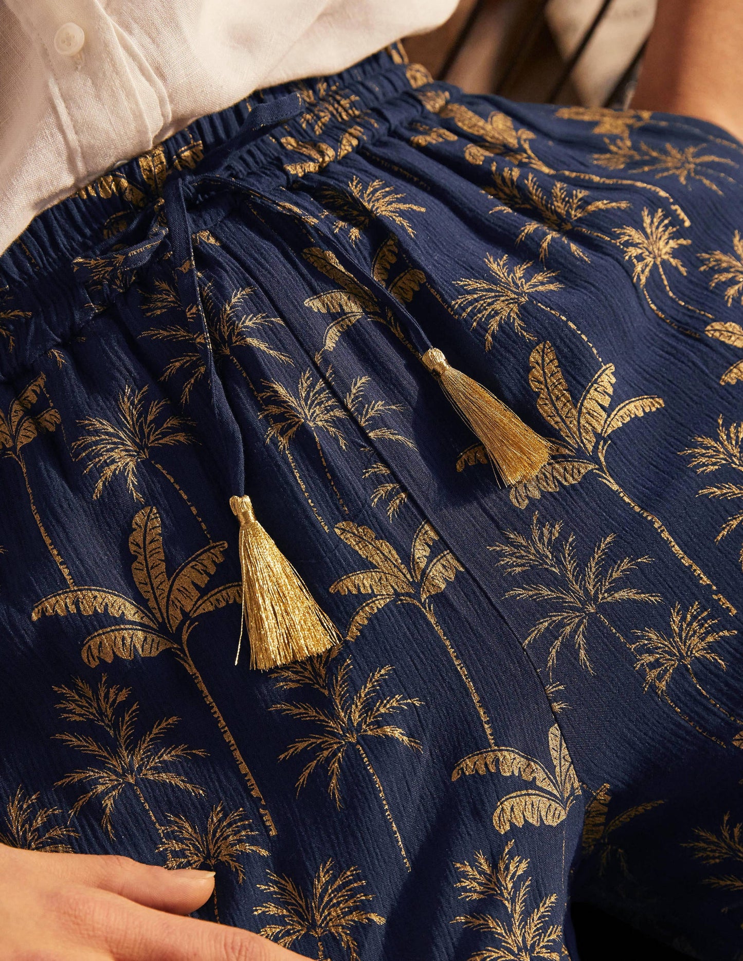 Bembridge Pants-French Navy, Rainforest
