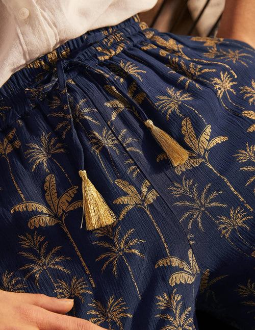 Bembridge Pants-French Navy, Rainforest