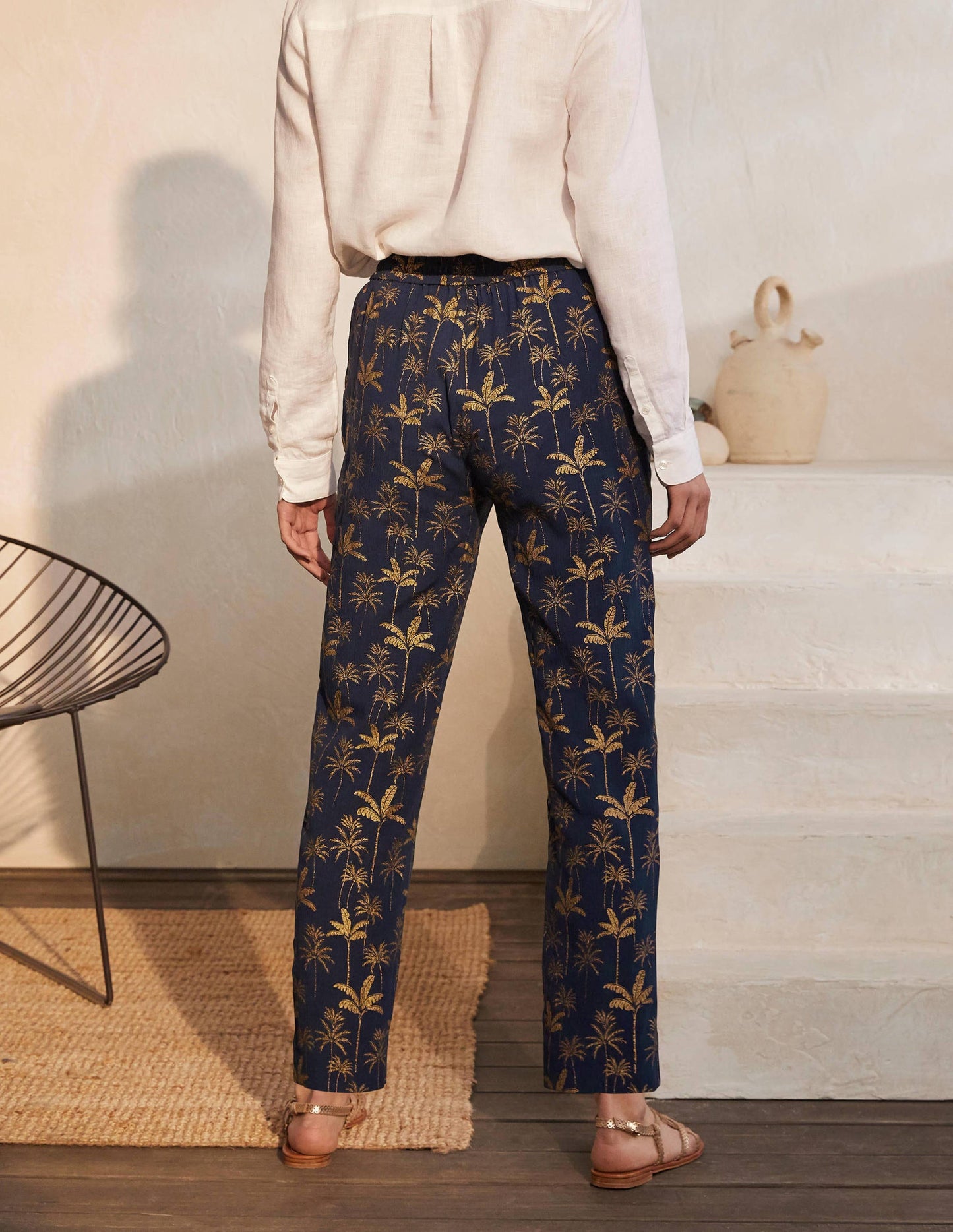 Bembridge Pants-French Navy, Rainforest