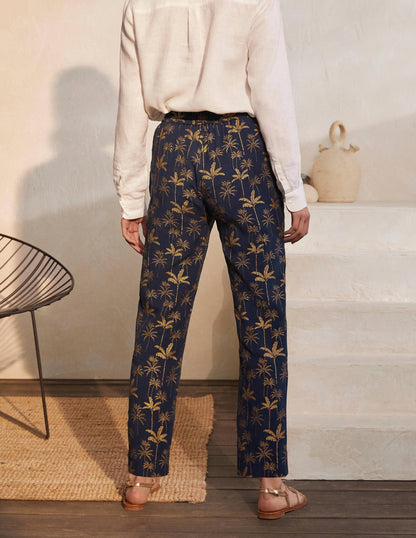 Bembridge Pants-French Navy, Rainforest